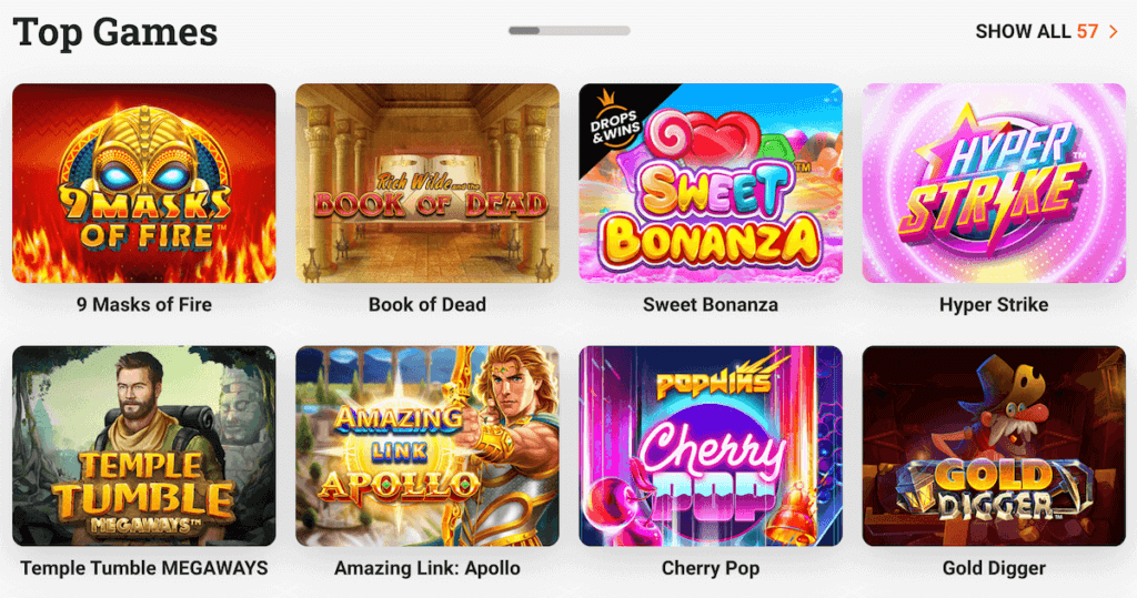 leovegas canada top games