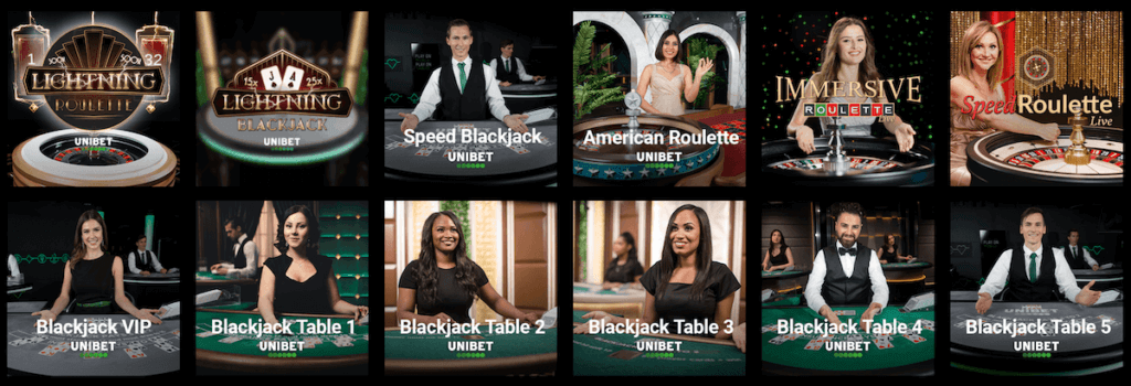 Unibet Canada live dealer casino