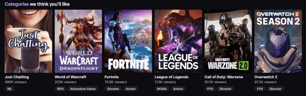 twitch Live Streaming