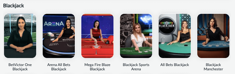 BetVictor Live Blackjack