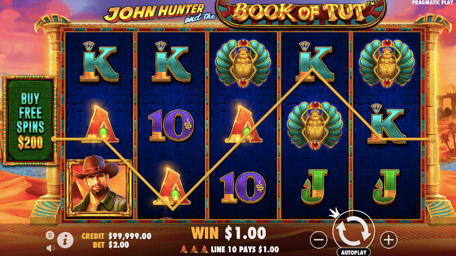 John Hunter and the Book of Tut - Bonus Buy Slot Available in Canada