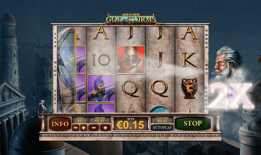 Experience the Wild Wind Respins of Age of the Gods: God of Storms in action.