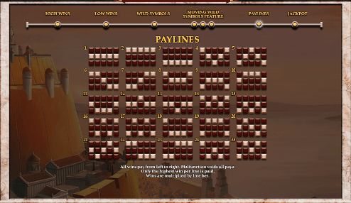 Paylines in Age of the Gods: God of Storms