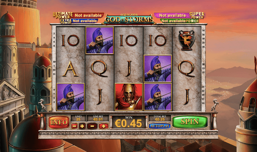 Presented by Playtech, Age of the Gods: God of Storms offers an engaging gameplay experience.