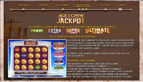 Four Progressive Jackpots in Age of the Gods: God of Storms