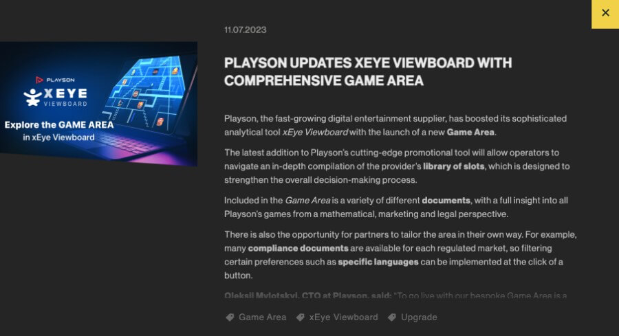 Canadian Casino Games Provider – Playson